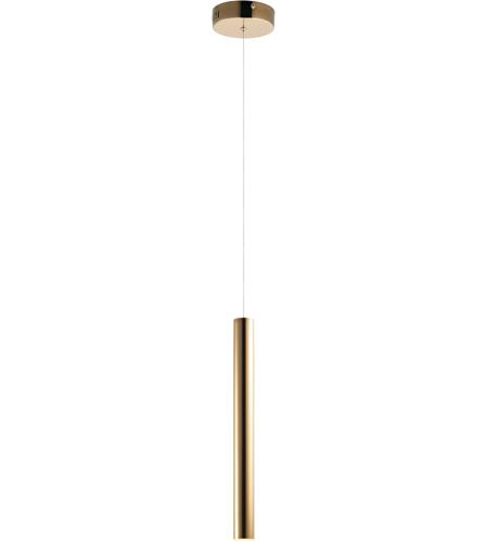 Flute Led 3 Inch Rose Gold Mini Pendant Ceiling Light