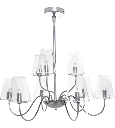 Chic 9 Light Chandeliers in Polished Chrome E20293 10