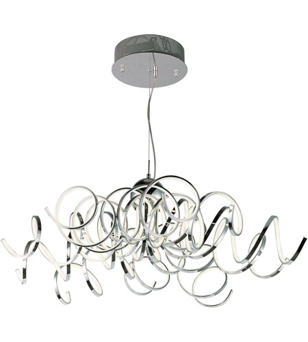 Et2 E Pc Chaos Led 42 Inch Polished Chrome Pendant Ceiling Light