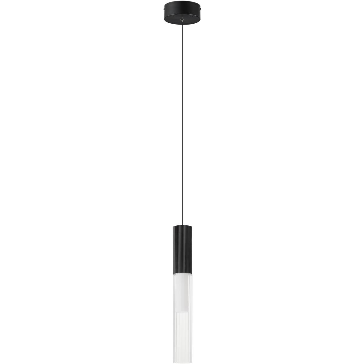 ET2 E11011-144BK Reeds LED 2.25 inch Black Single Pendant Ceiling Light