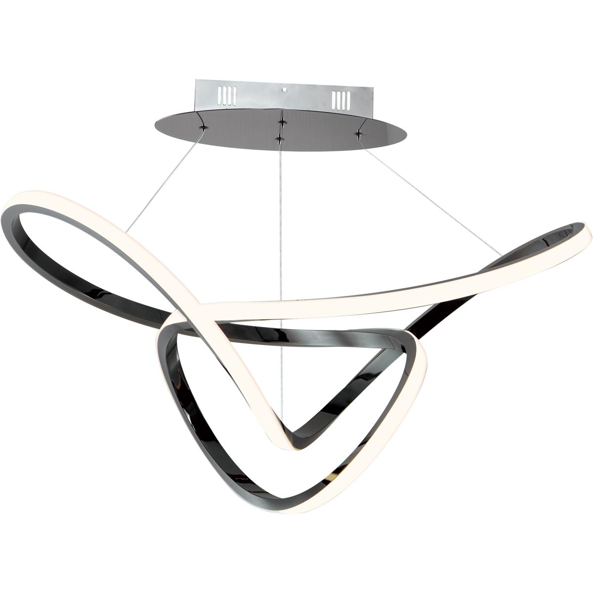ET2 E20454BC Perpetual LED 32 inch Black Chrome Single Pendant Ceiling Light