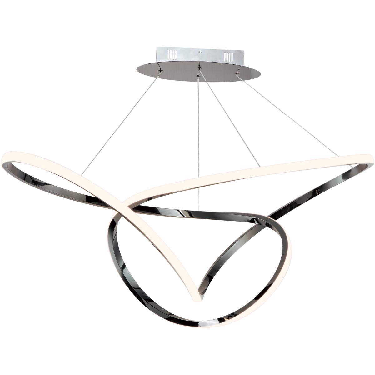 ET2 E20456BC Perpetual LED 245 inch Black Chrome Single Pendant Ceiling Light