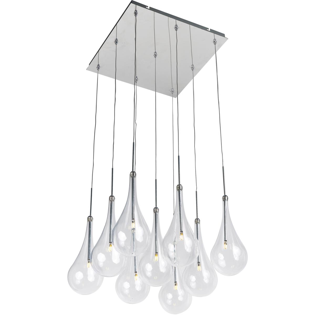 Decovio 16286-PCCL9 Collier LED 12 inch Polished Chrome Single Pendant Ceiling Light