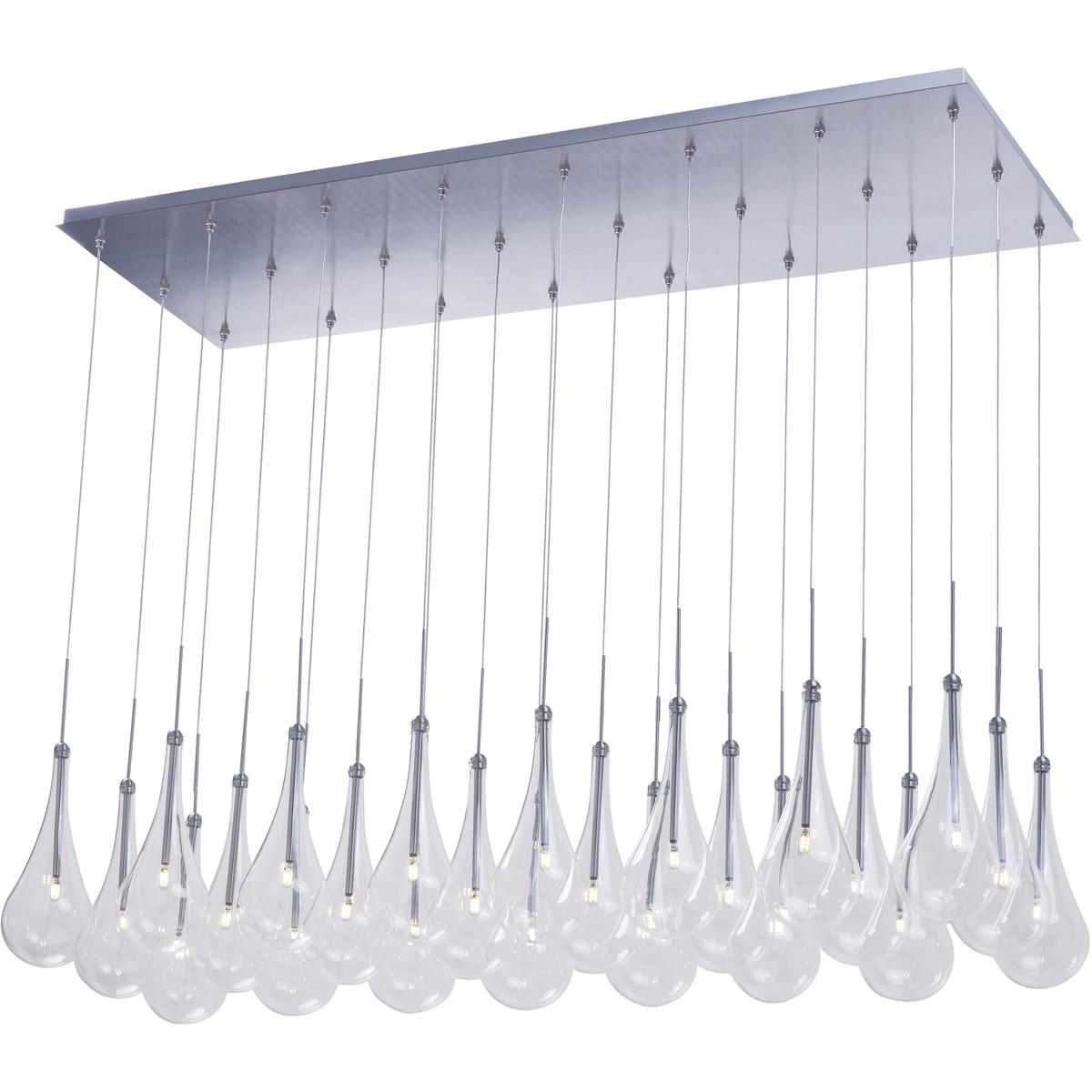 ET2 E20518-18PC Larmes LED LED 51.5 inch Polished Chrome Linear Pendant Ceiling Light