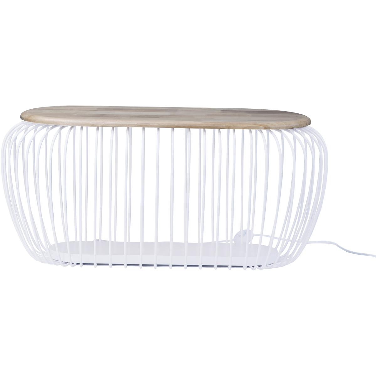 ET2 E20579-WTNW Cage White and Navaho White Bench