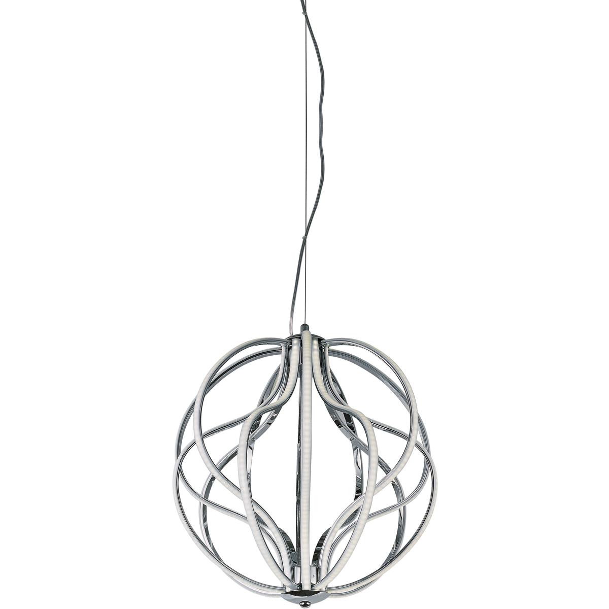 ET2 E21174-PC Aura LED 17 inch Polished Chrome Single Pendant Ceiling Light