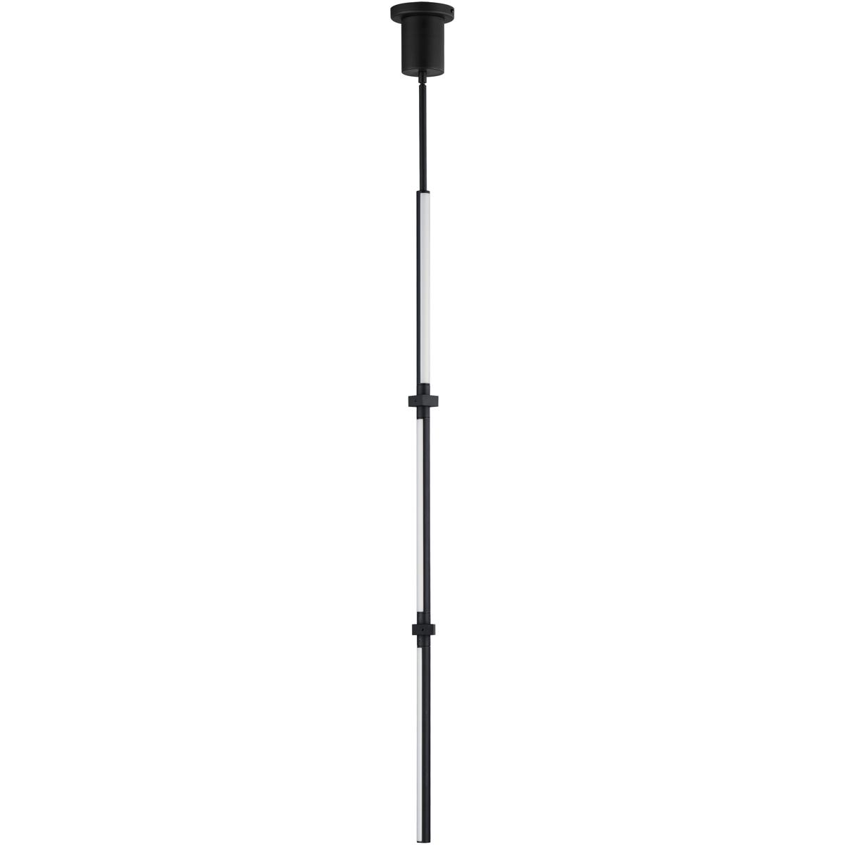 ET2 E21358-BK Dorian LED 1 inch Black Single Pendant Ceiling Light
