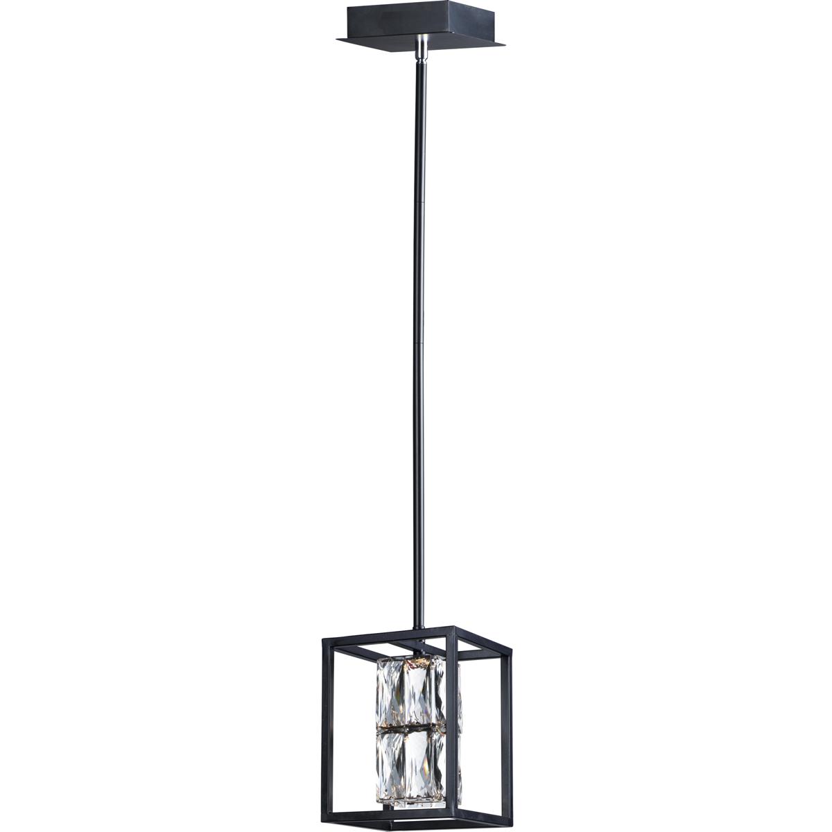 ET2 E23301-20BK Zephyr LED 6 inch Black Mini Pendant Ceiling Light