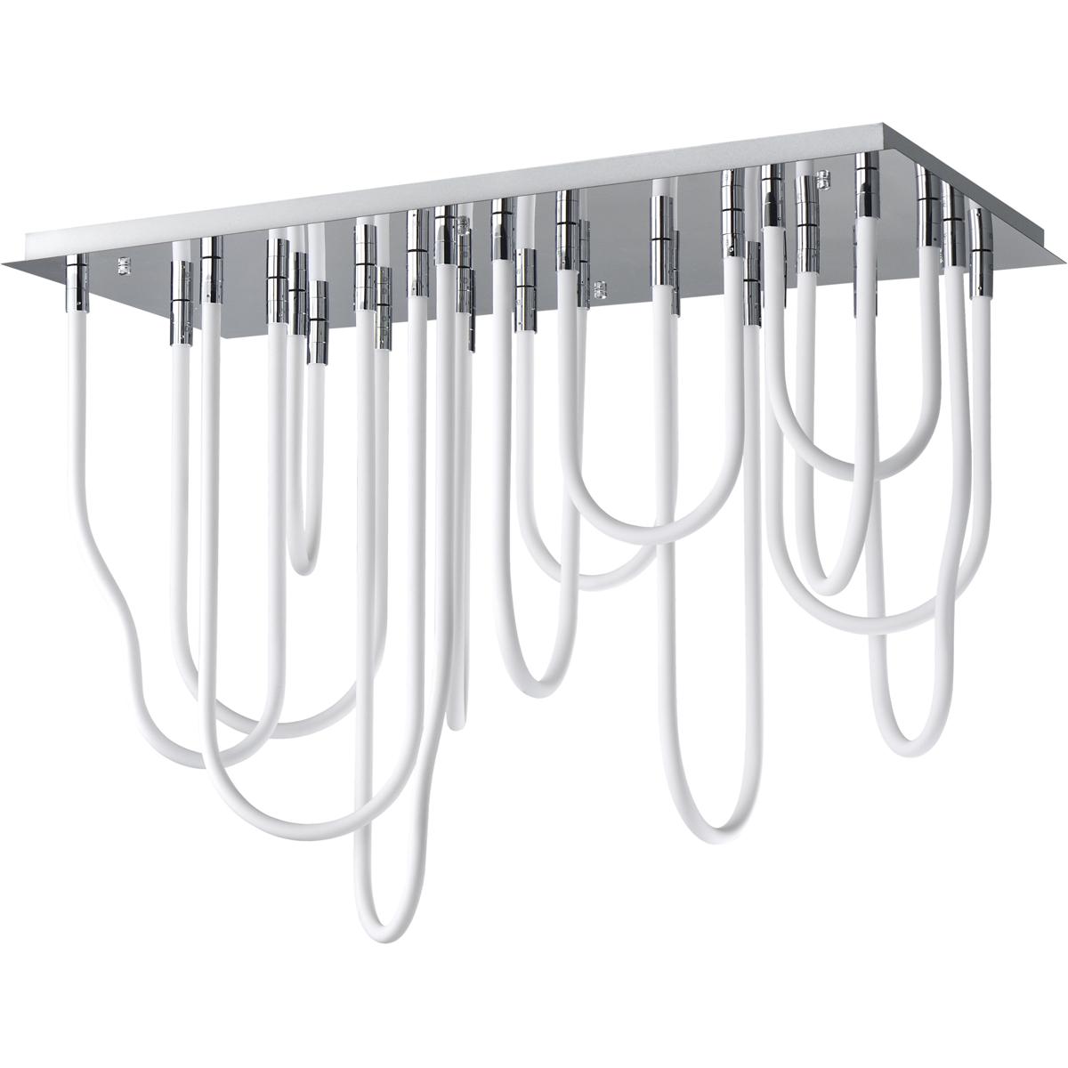 ET2 E24989-PC Soleil LED 20 inch Polished Chrome Flush Mount Chandelier Ceiling Light
