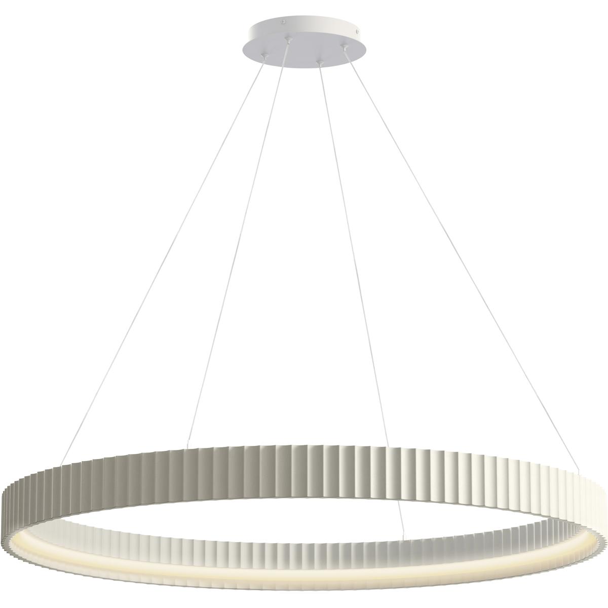 ET2 E25056CHK Souffle LED 41 inch Chaulk White Ring Pendant Ceiling Light