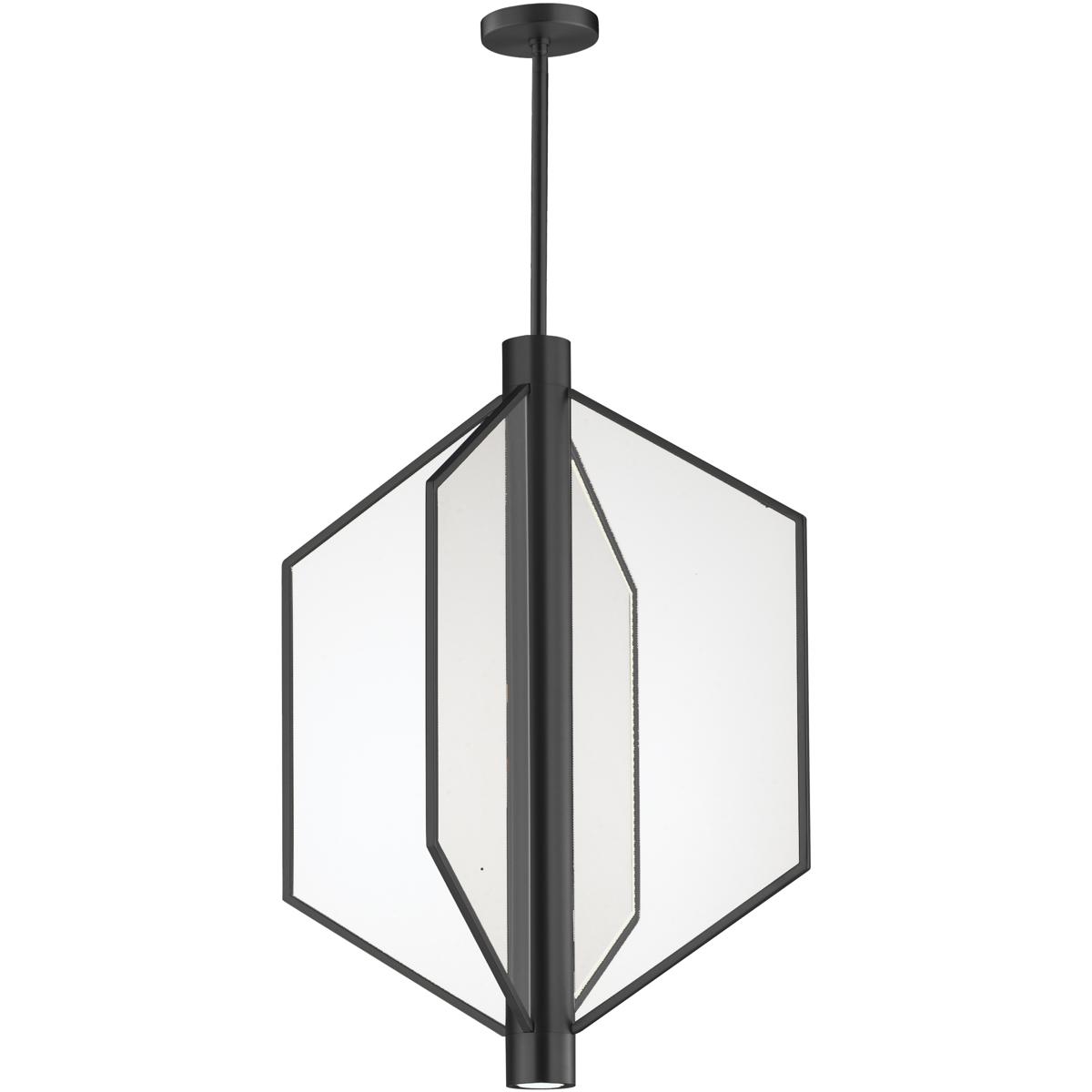 ET2 E25136-133BK Telstar LED 22 inch Black Single Pendant Ceiling Light