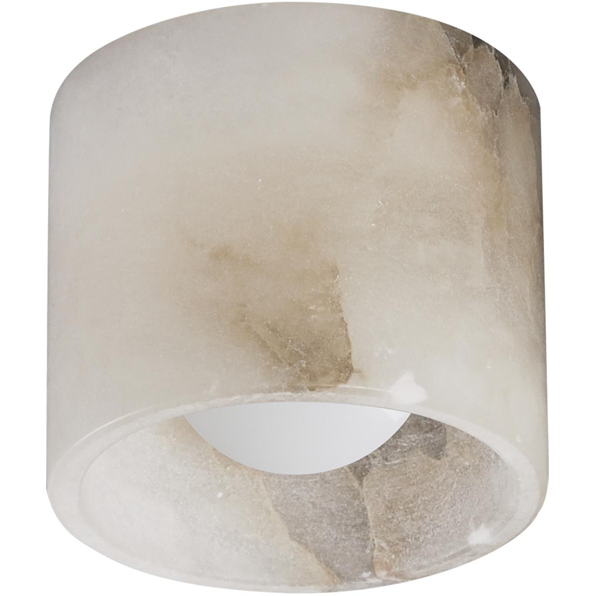 ET2 E25221-WA Cava LED 5 inch White Alabaster Semi-Flush Mount Ceiling Light