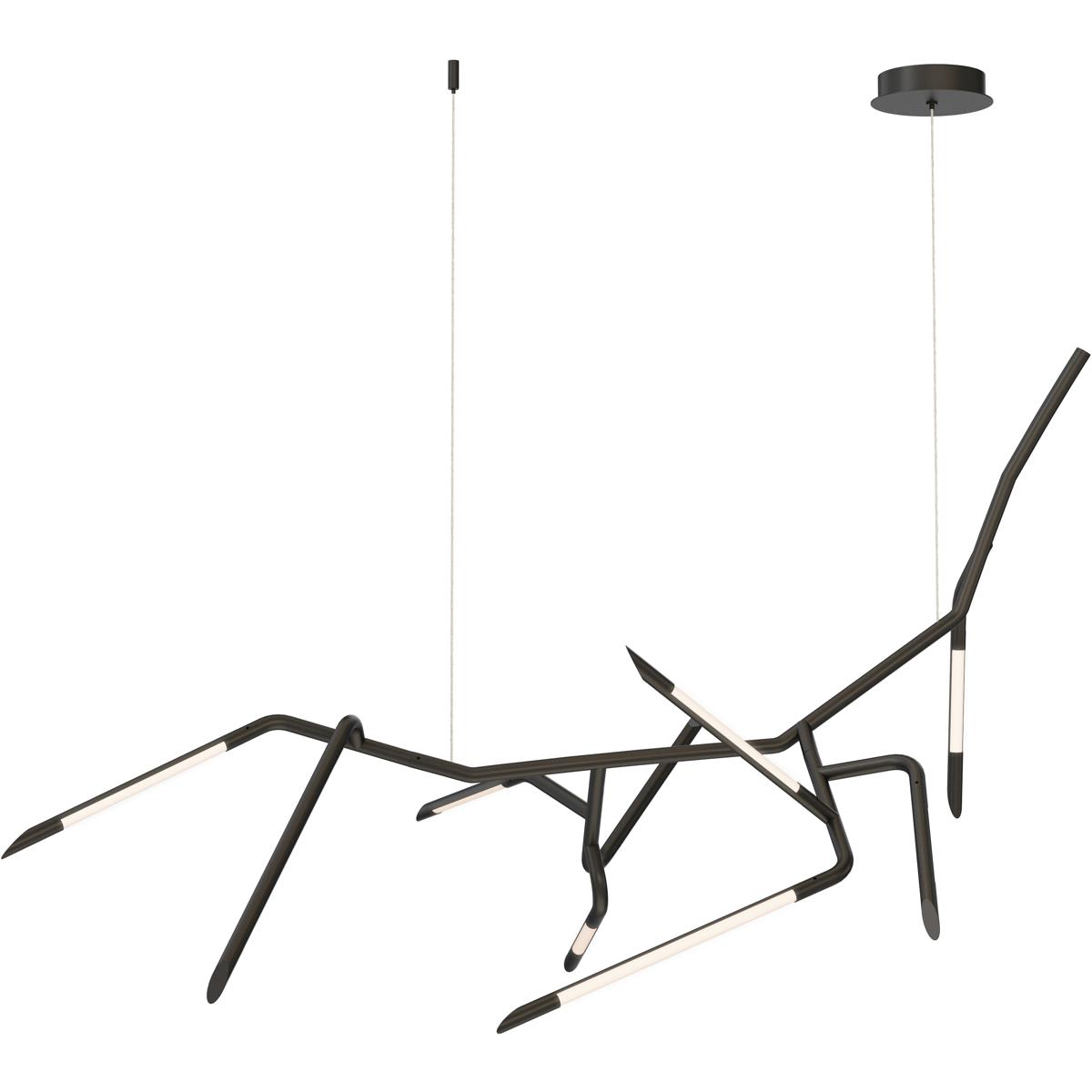 ET2 E25414BK Scion LED 41 inch Black Single Pendant Ceiling Light