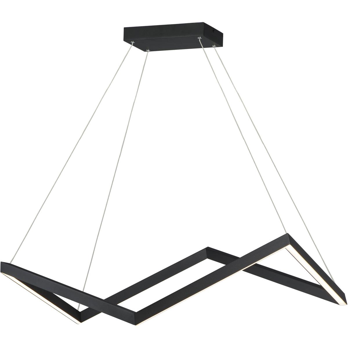 ET2 E30576-BK Stealth LED 34.75 inch Black Linear Pendant Ceiling Light