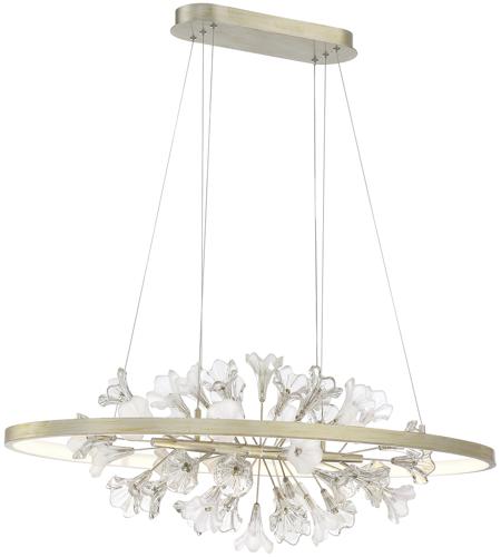 Eurofase 37344 016 Clayton Led 20 Inch Silver With Brushed Gold Chandelier Ceiling Light