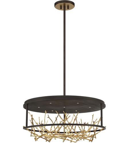 Eurofase 38097-010 Aerie LED 31 inch Bronze and Gold Chandelier Ceiling Light photo