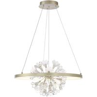 EuroFase 37342-012 Clayton LED 26 inch Silver With Brushed Gold Chandelier Ceiling Light photo thumbnail