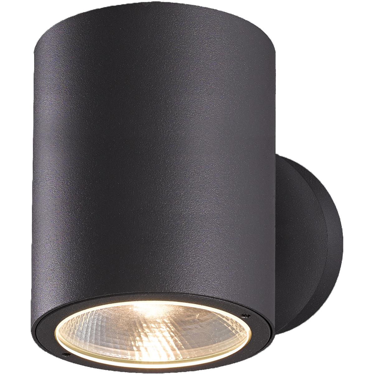 Glen Contemporary LED Wall Sconce, 2-Light, 820 Lumens, Frost Pc/Graphite Grey