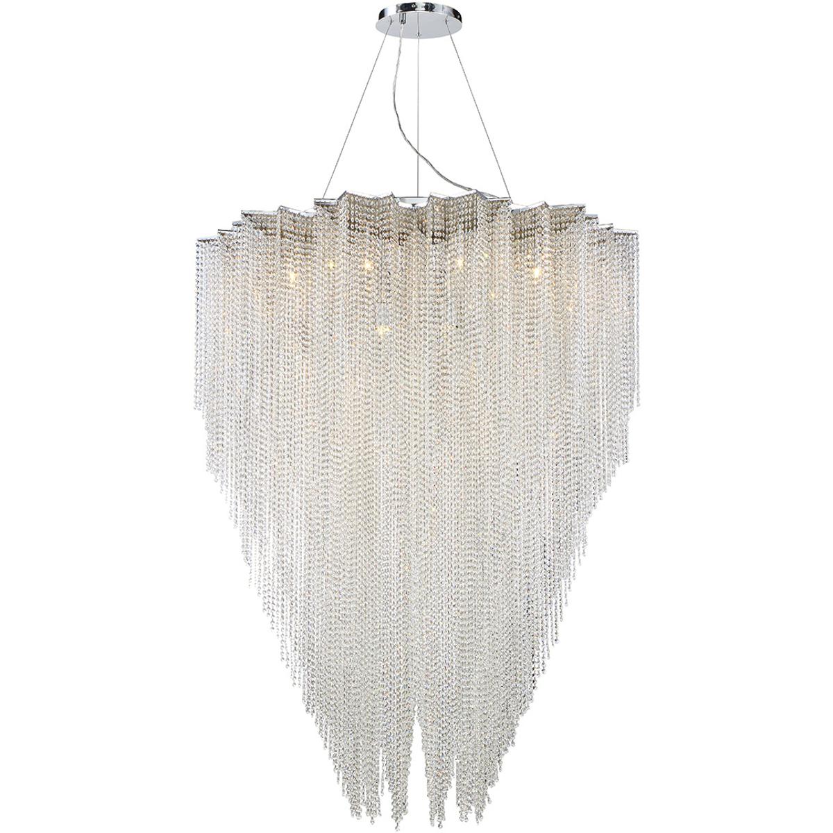 Eurofase 29052-011 Cohen 24 Light 49.25 inch Chrome Chandelier Ceiling Light