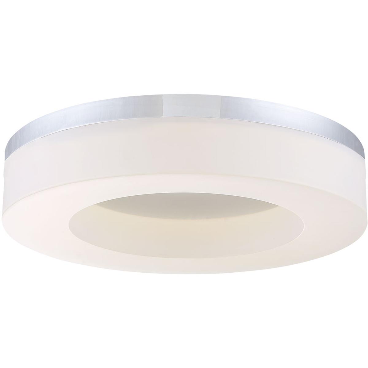 Eurofase 30156-012 Abell LED 13.75 inch Chrome Ceiling Flush Mount Ceiling Light