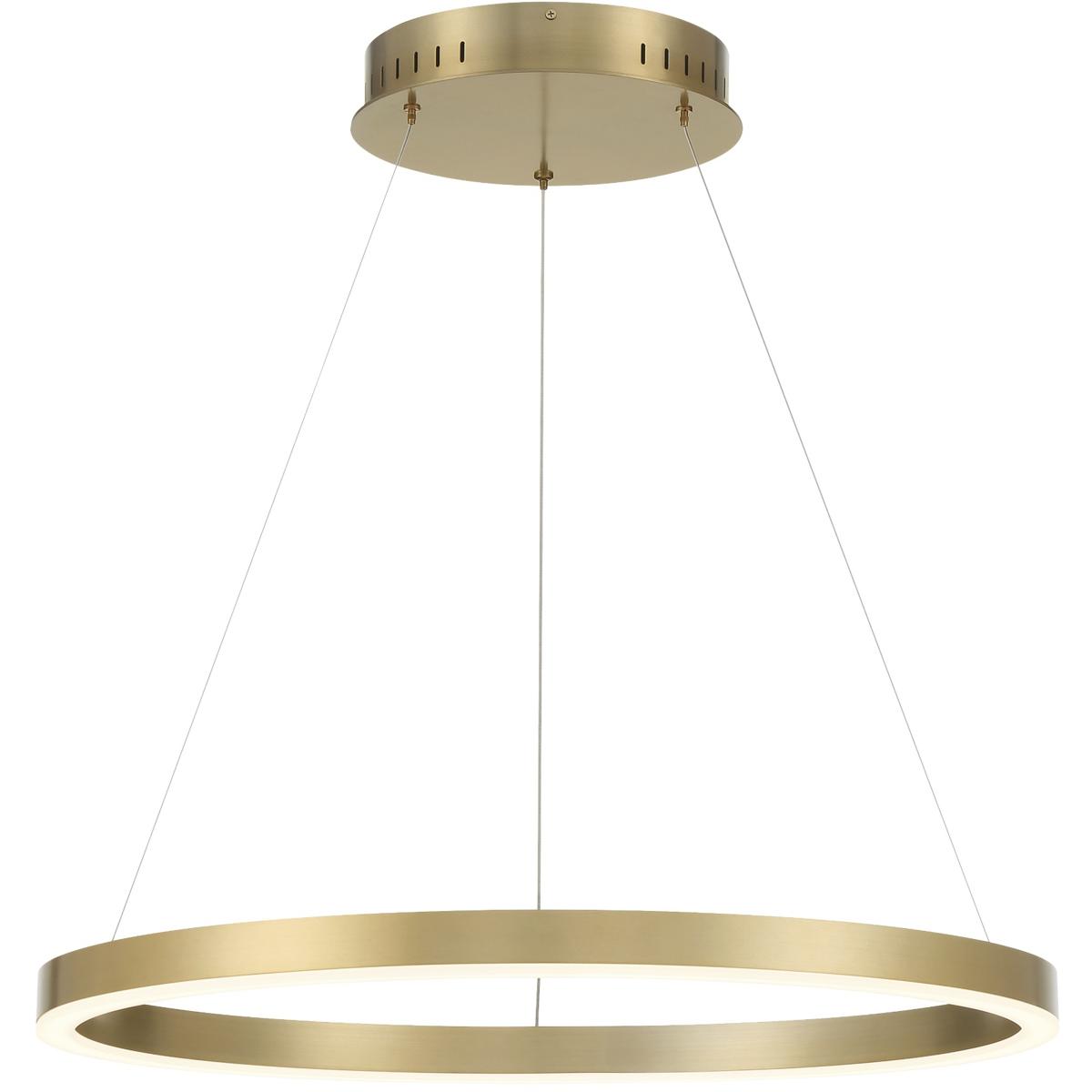 Eurofase 31471-035 Spunto LED 27.5 inch Gold Chandelier Ceiling Light