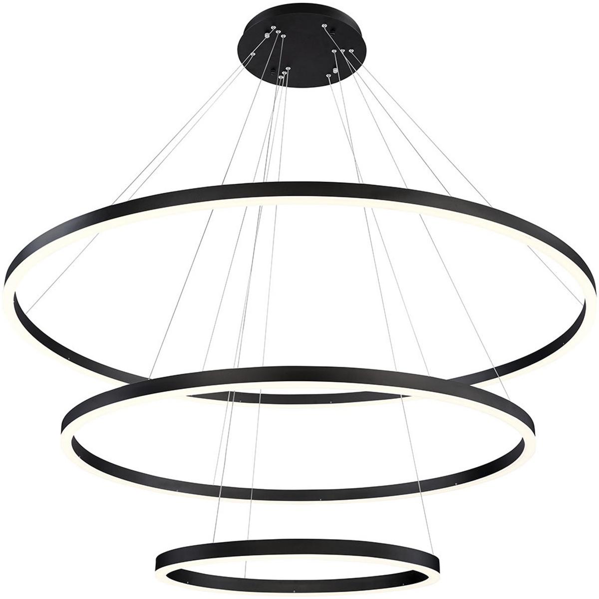 Eurofase 31474-023 Spunto LED 60.75 inch Black Chandelier Ceiling Light