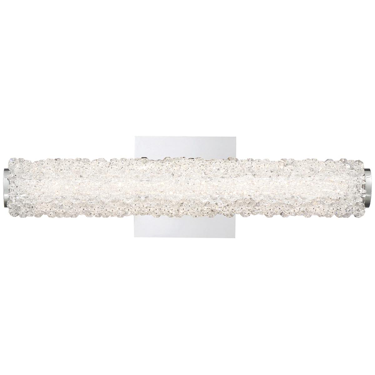 Eurofase 34156-018 Sassi LED 18 inch Chrome Vanity Light Wall Light, Small