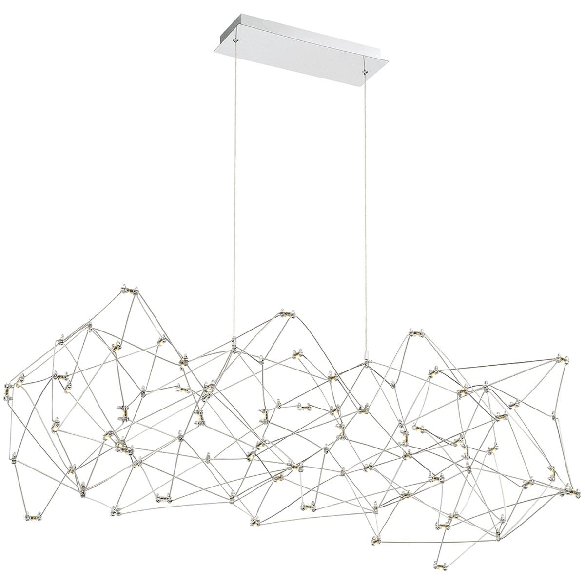 Mucci Transitional LED Led Pendant, 1-Light, 3600 Lumens, White/Matte Black