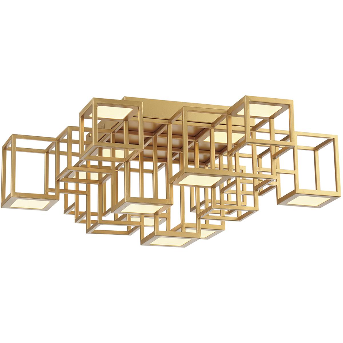 Eurofase 38261-015 Ferro LED 24.75 inch Gold Flush Mount Ceiling Light
