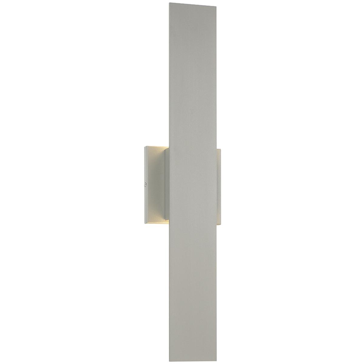 Admiral Industrial 31" Rectangular LED Outdoor Wall Sconce, Black+Gold/White Pc