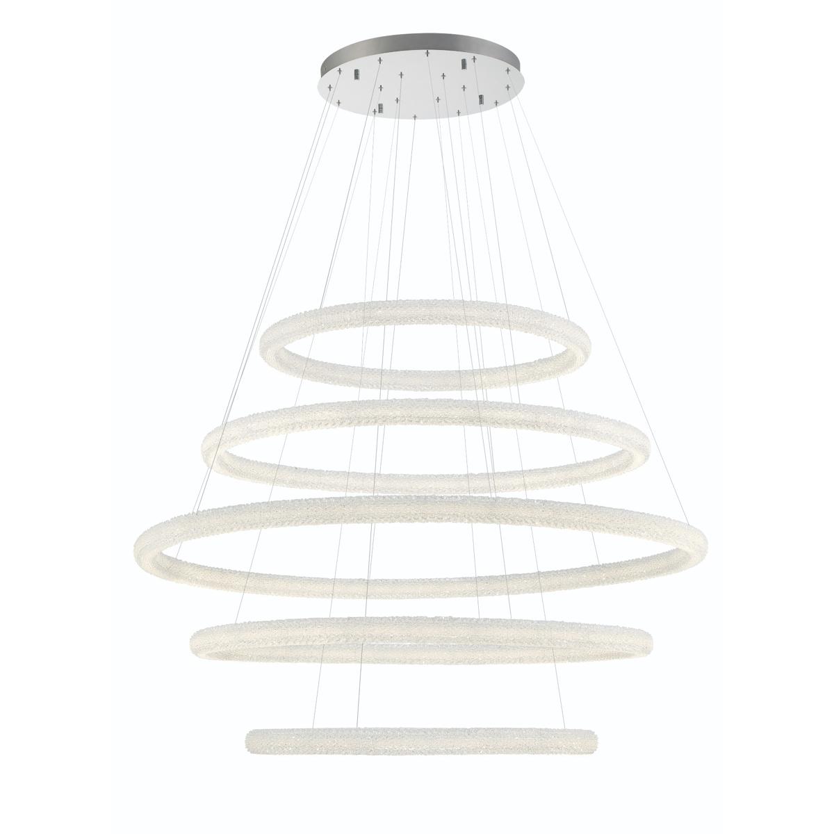 Eurofase 43928-019 Sassi LED 60 inch Chrome Chandelier Ceiling Light