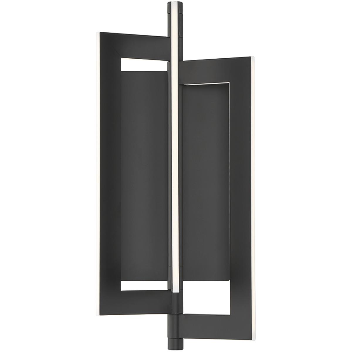 Livra Modern LED Indoor Sconce, 1-Light, Geometric, Dimmable, Black