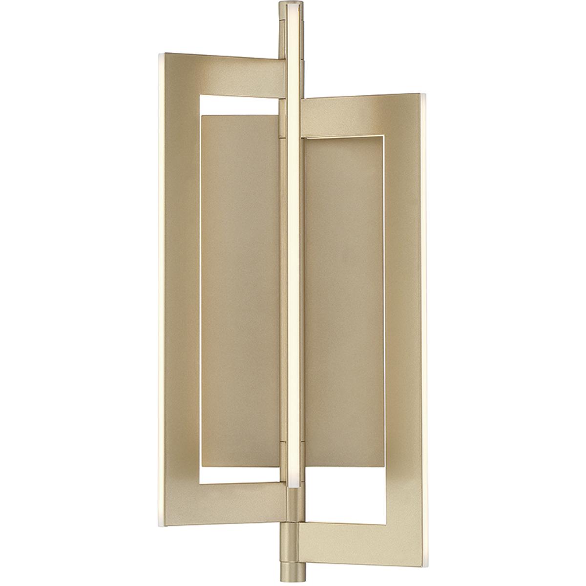 Livra Modern LED Indoor Sconce, 1-Light, Geometric, Dimmable, Gold