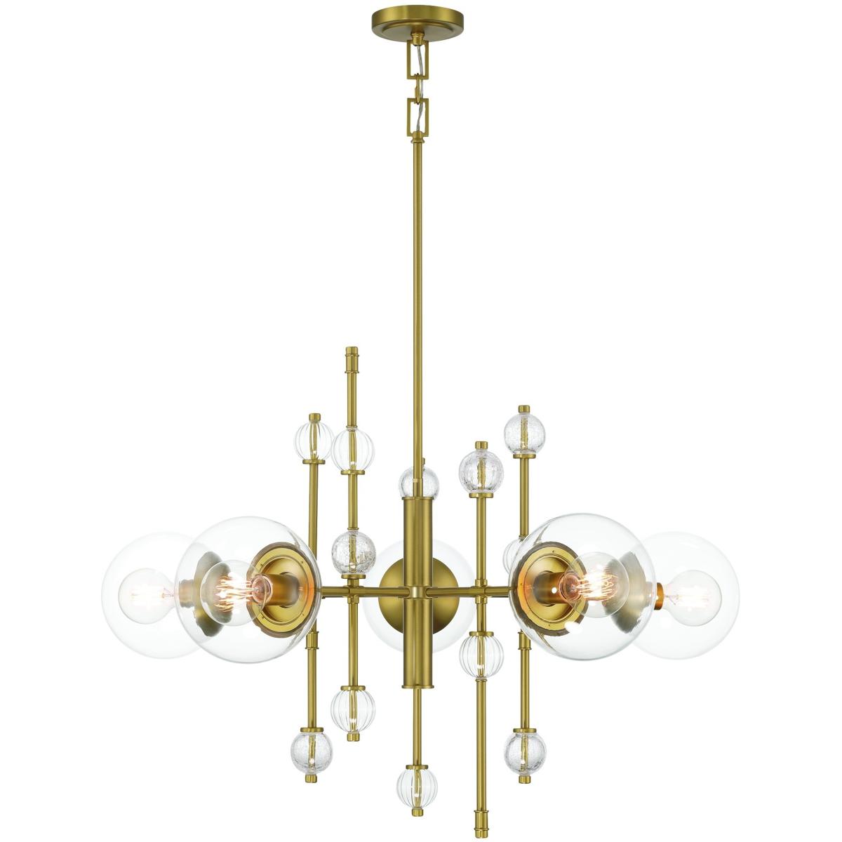 Eurofase 47221-017 Traiton 5 Light 36 inch Gold Chandelier Ceiling Light