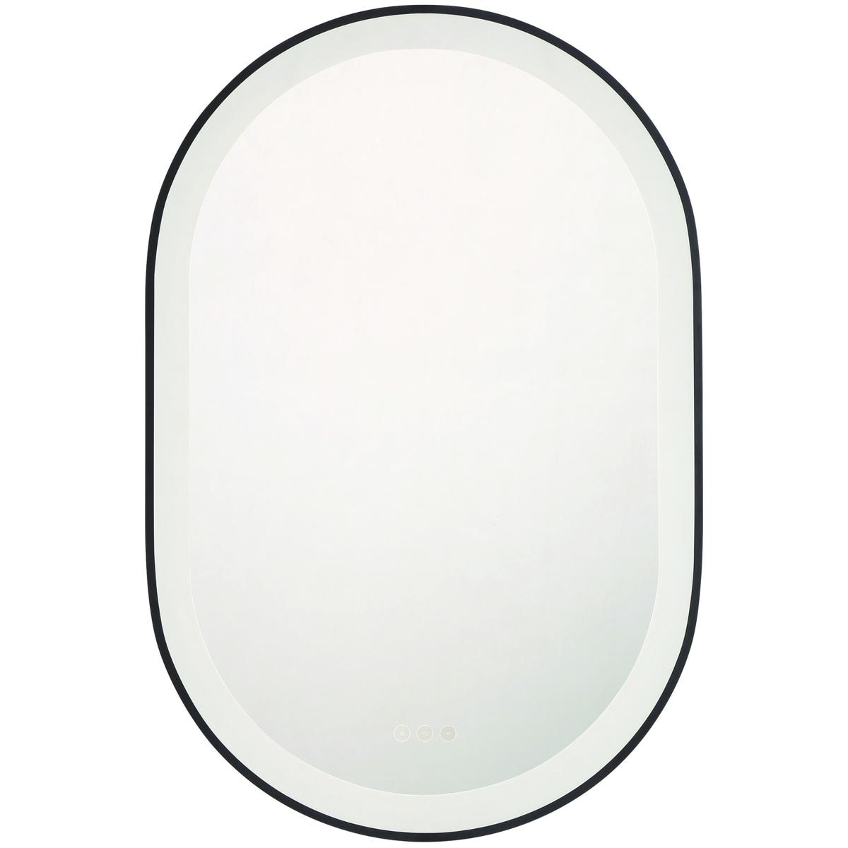 Eurofase 47562-028 Sara 36 X 24 inch Matte Black LED Mirror