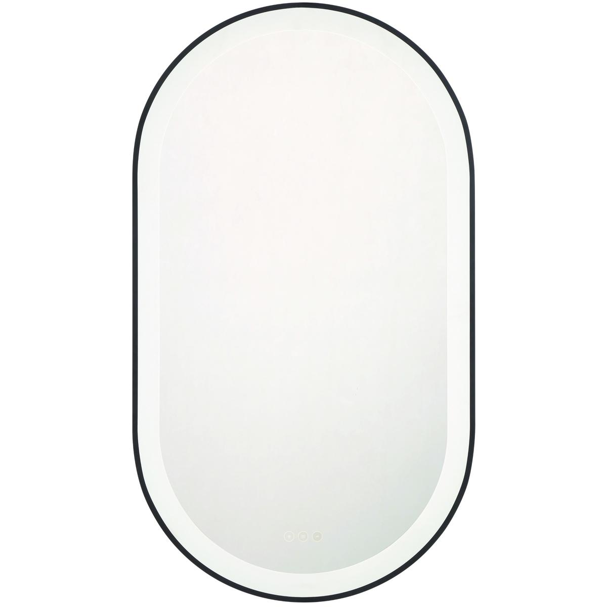 Eurofase 47563-025 Sara 42 X 24 inch Matte Black LED Mirror