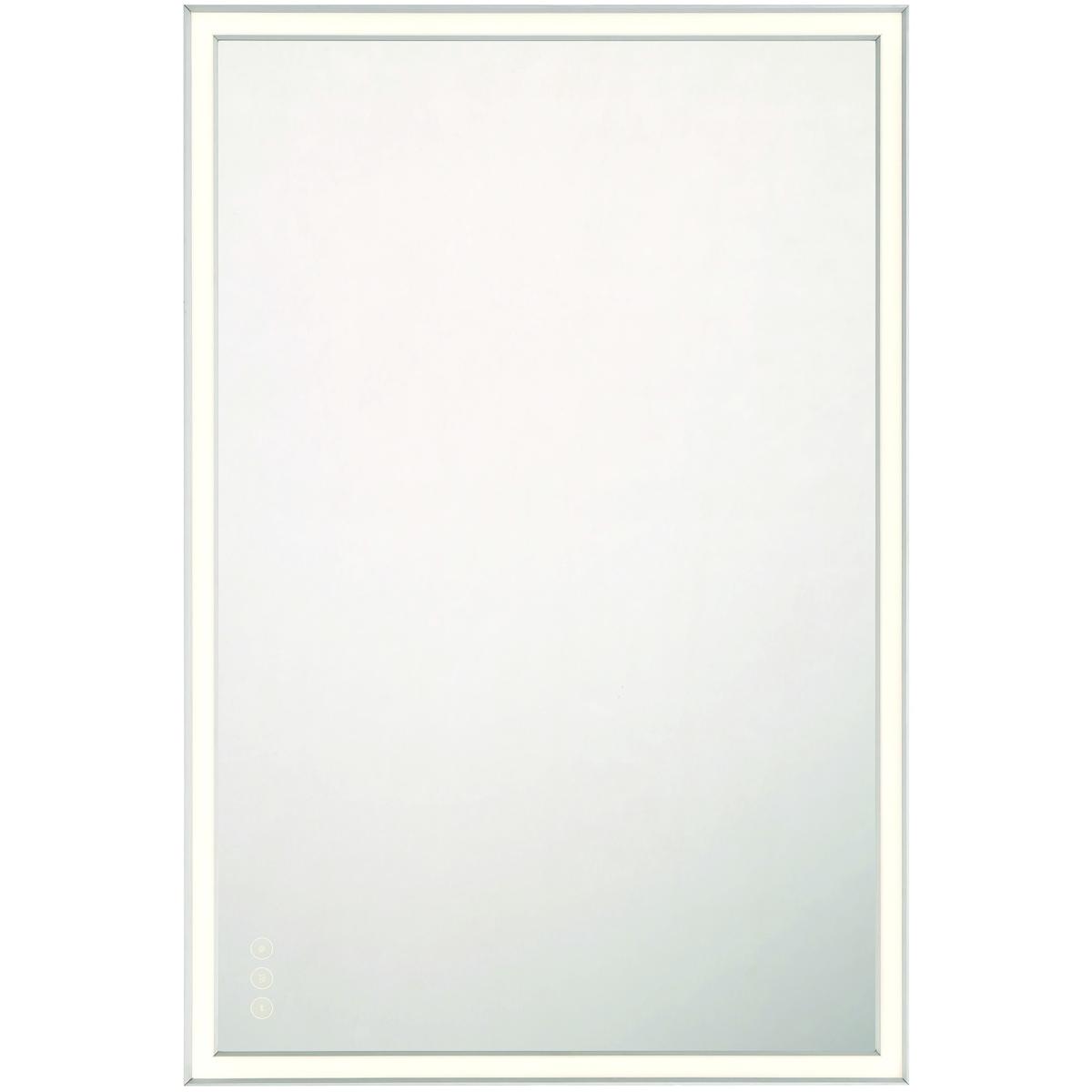 Eurofase 47564-022 Nixon 36 X 24 inch Anodized Silver LED Mirror