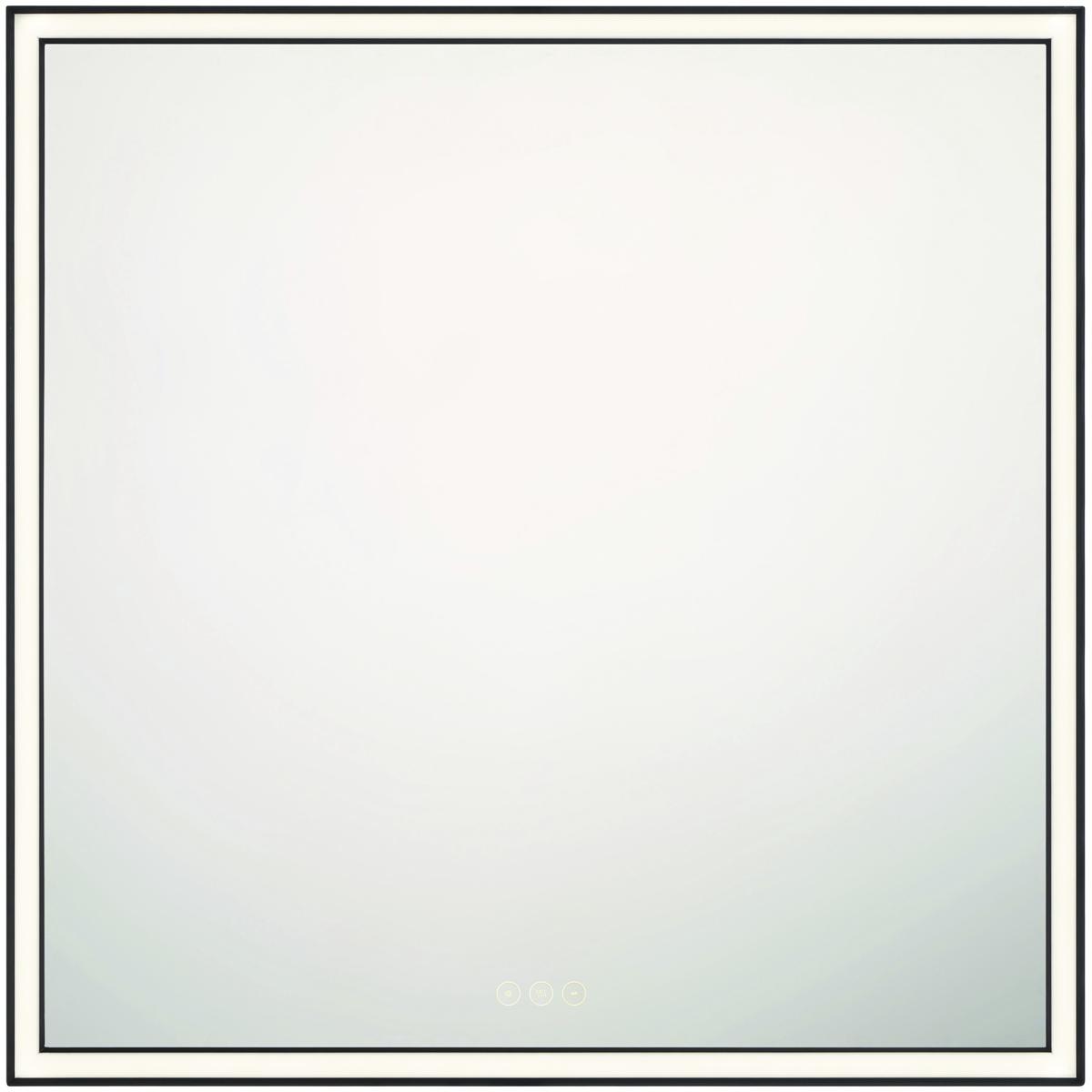 Eurofase 47566-033 Nixon 32 X 32 inch Anodized Black LED Mirror