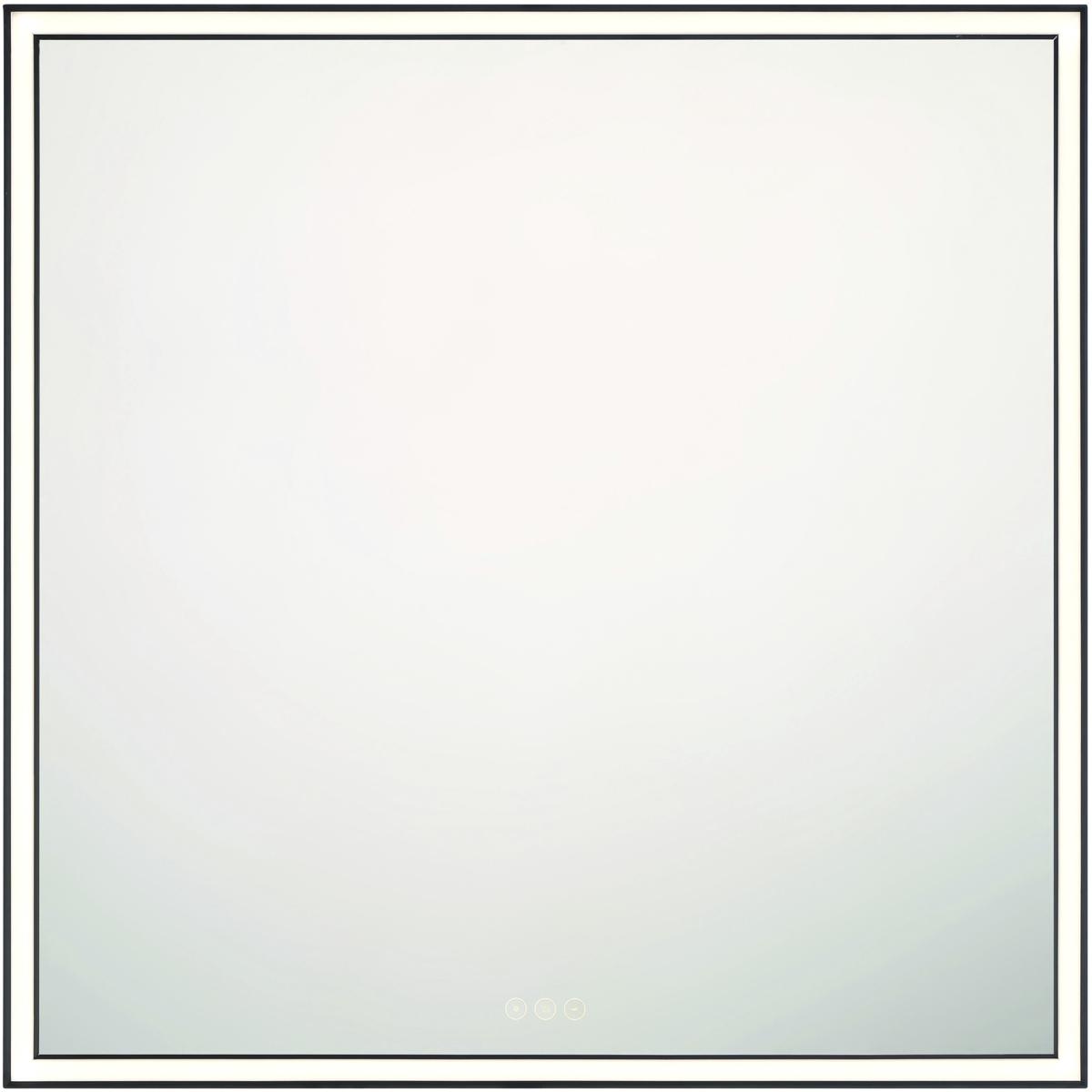 Eurofase 47567030 Nixon 36 X 36 inch Anodized Black LED Mirror