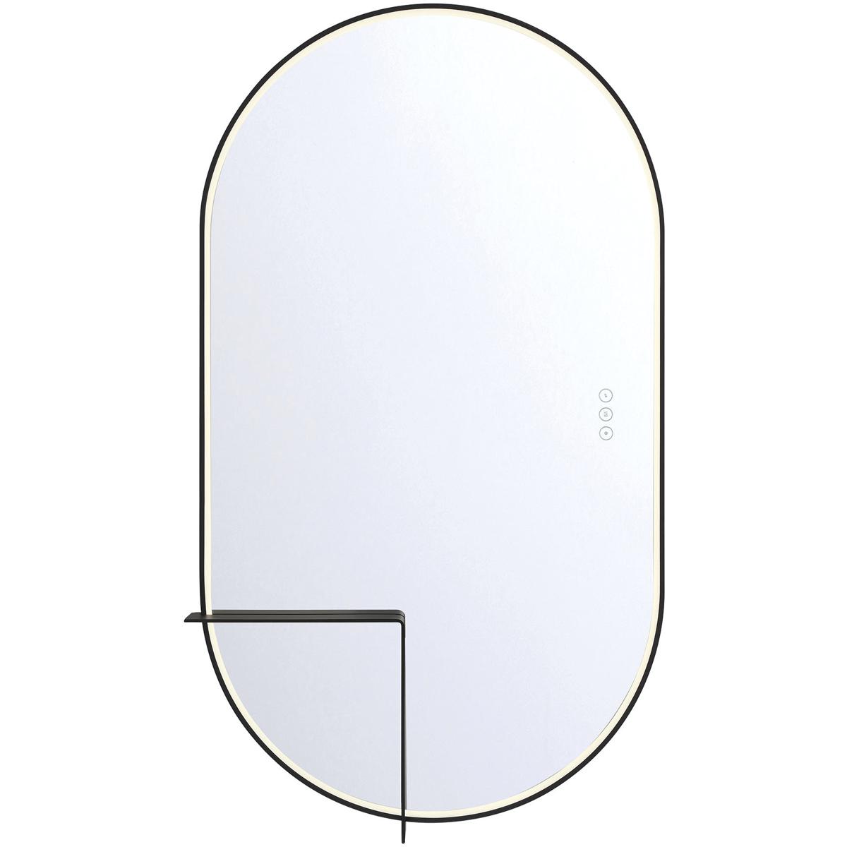 Eurofase 48521-024 Linden 42 X 24 inch Matte Black LED Mirror