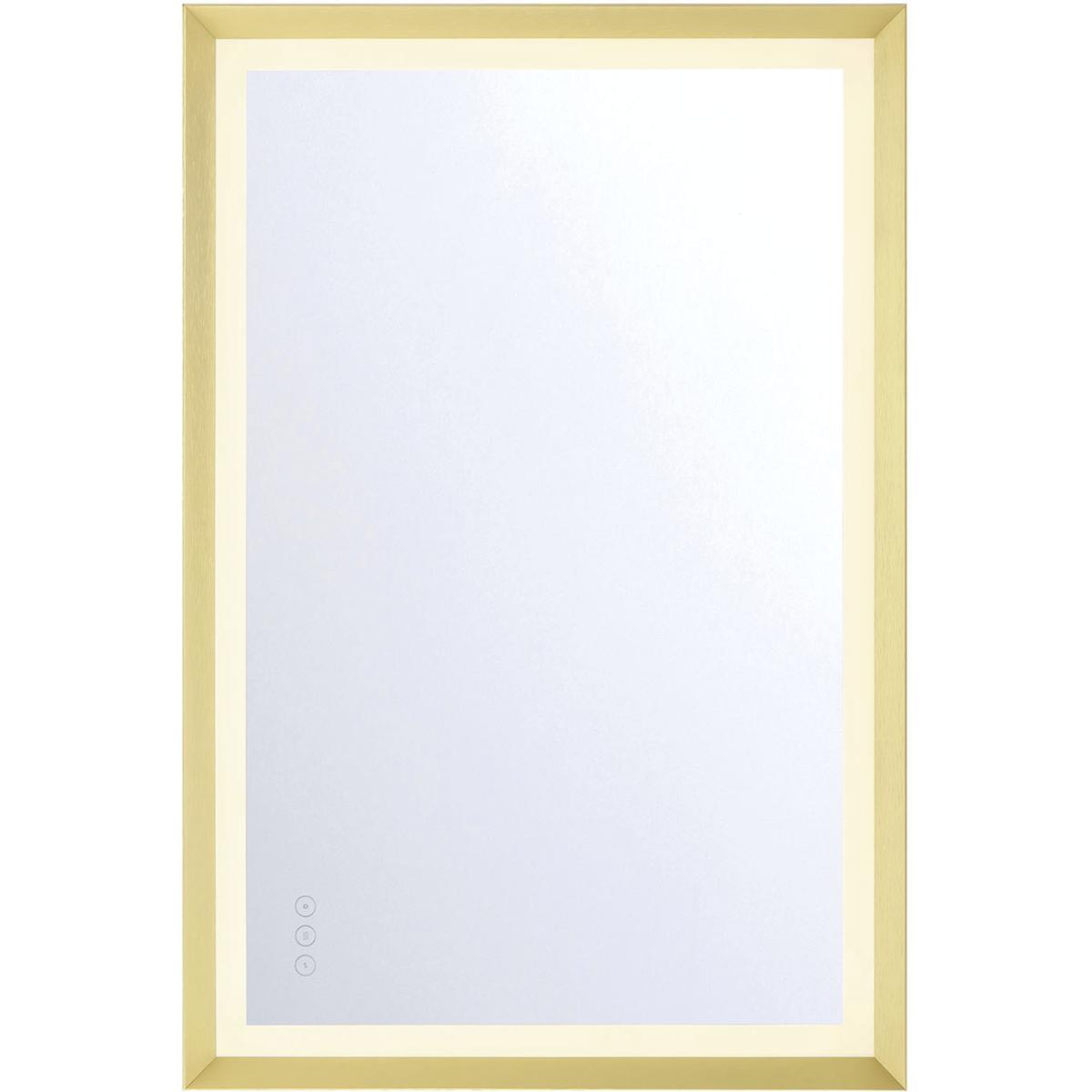Eurofase 48974-011 Artell 36 X 24 inch Brushed Gold LED Mirror
