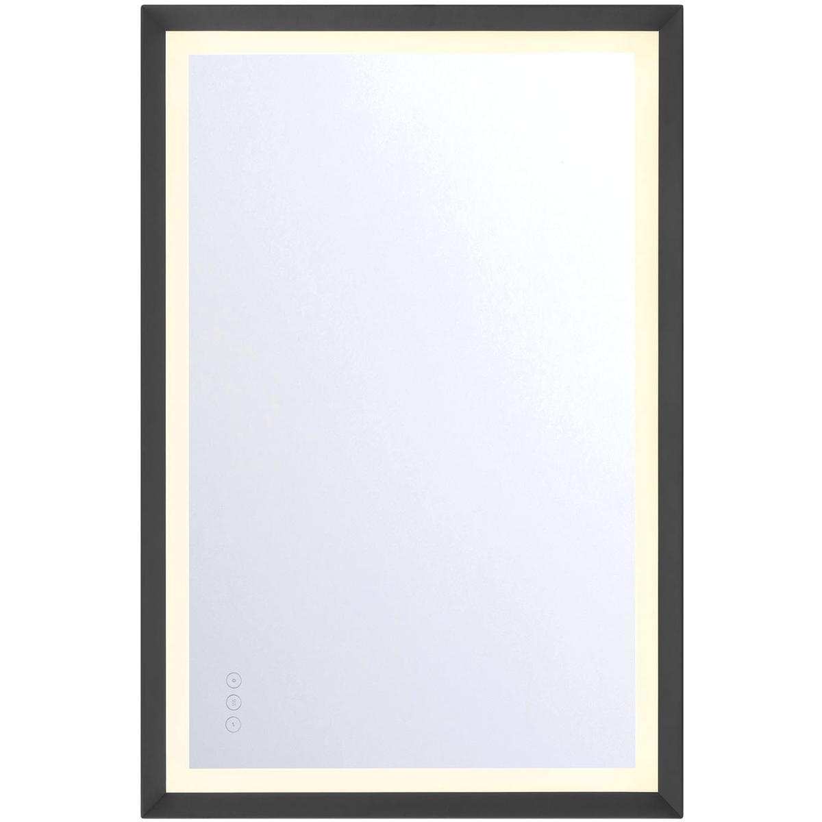 Eurofase 48974-035 Artell 36 X 24 inch Brushed Black LED Mirror
