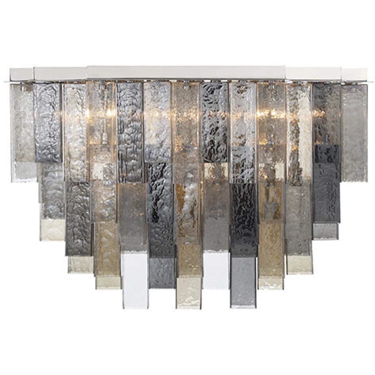 Eurofase 50315-017 Altesa 23 Light 20 inch Chrome Flush Mount Ceiling Light