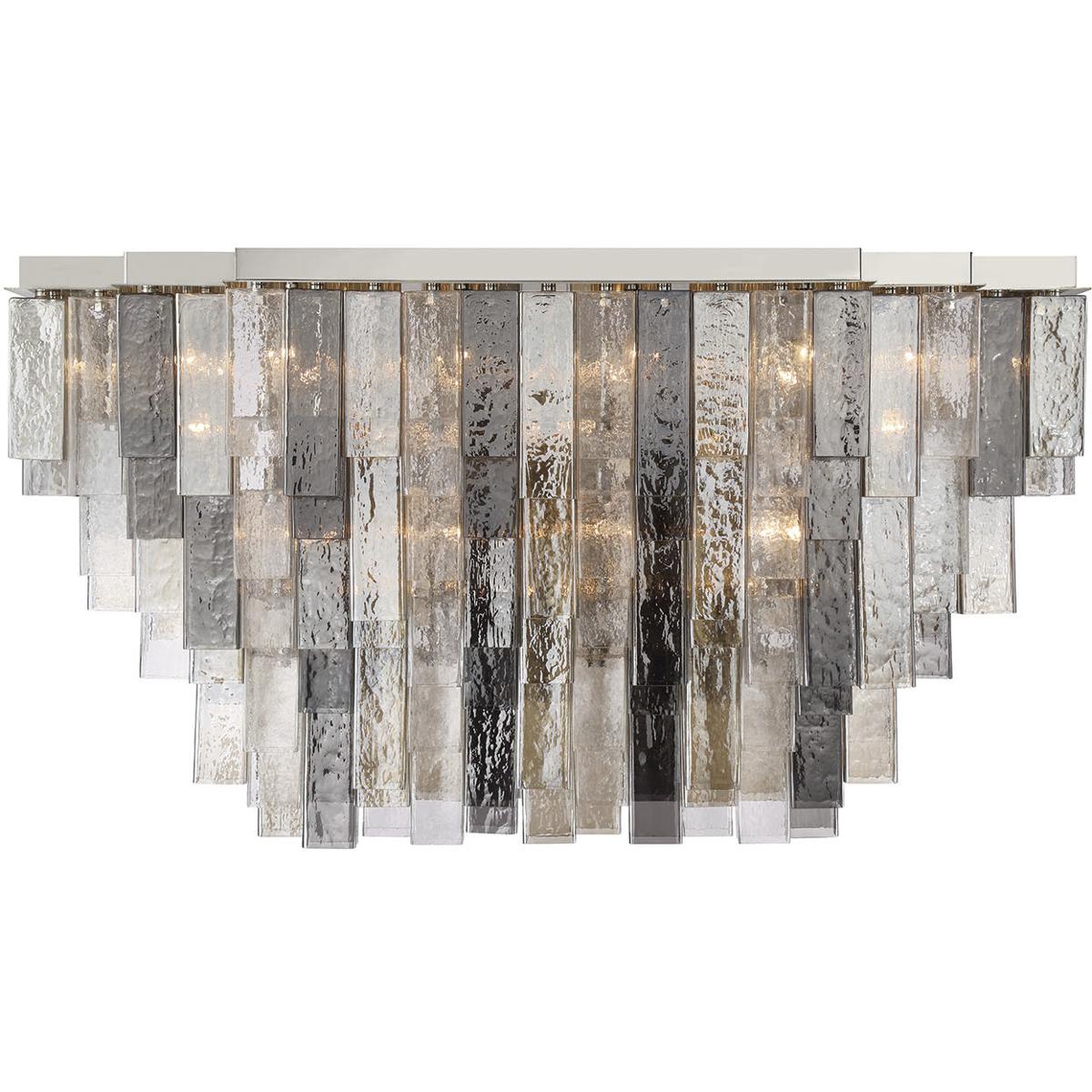 Eurofase 50316-014 Altesa 33 Light 28.25 inch Chrome Flush Mount Ceiling Light