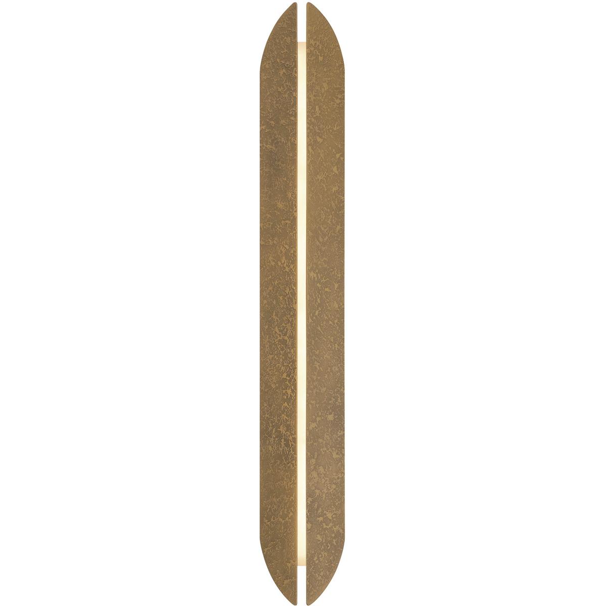 Eurofase 49015-010 Inntra 1 Light 40 inch Brass Outdoor Wall Sconce