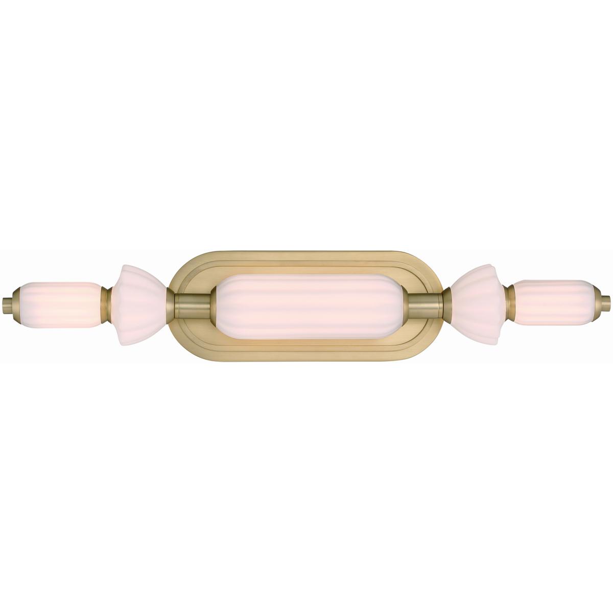 Eurofase 49017-014 Lansdowne 1 Light 22 inch Gold Vanity Light Wall Light