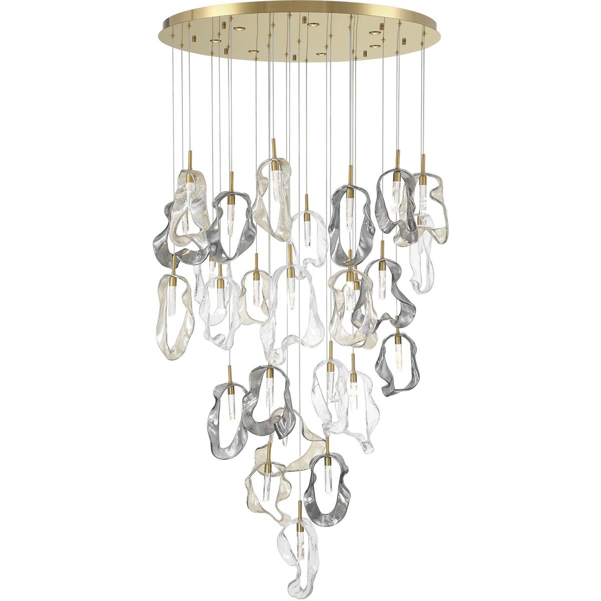 Eurofase 49238-013 Norah 26 Light 39 inch Gold Chandelier Ceiling Light