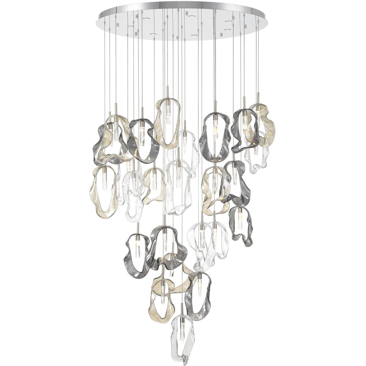 Eurofase 49238-020 Norah 26 Light 39 inch Polished Nickel Chandelier Ceiling Light