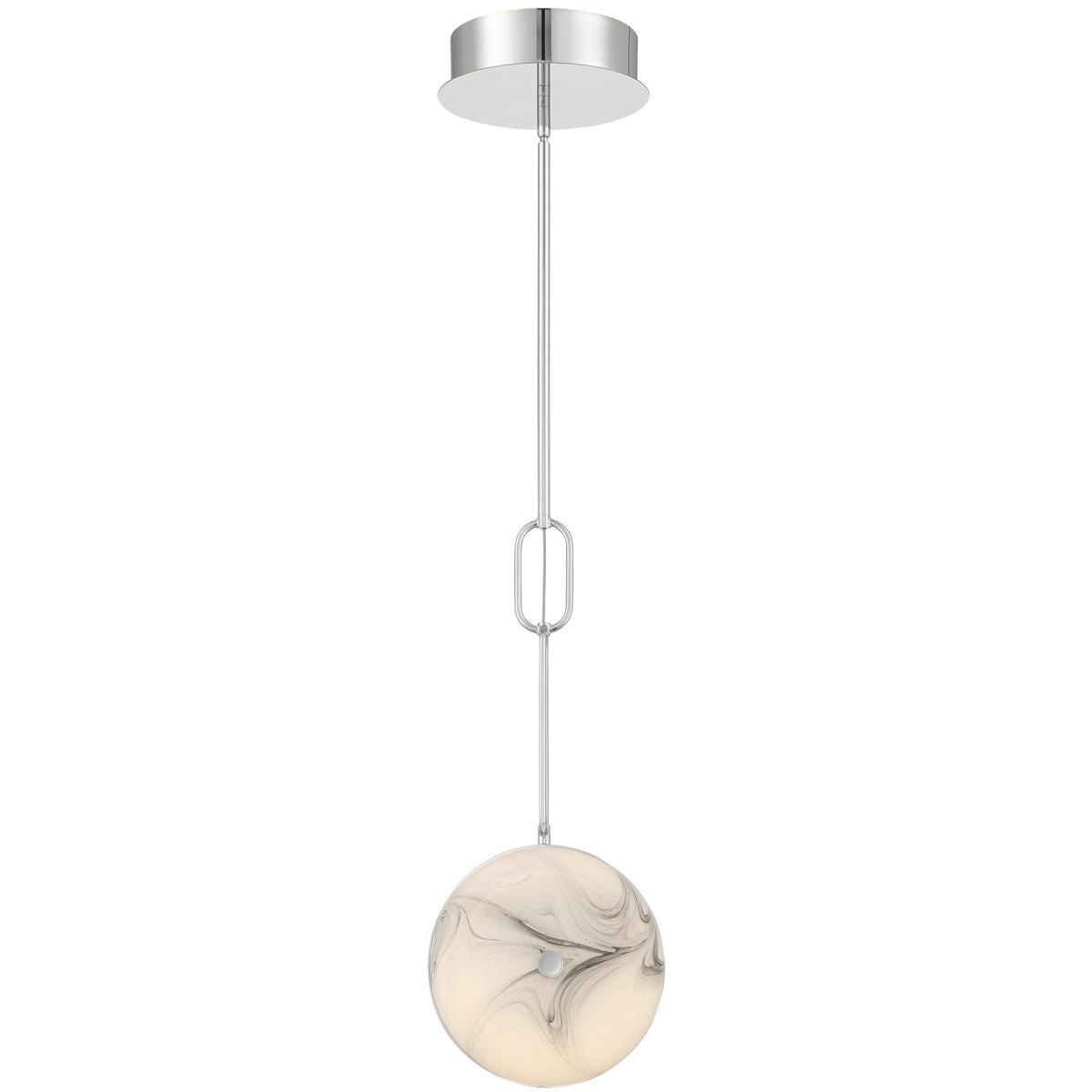 Eurofase 45909-016 Disuco LED 7 inch Chrome Pendants Ceiling Light