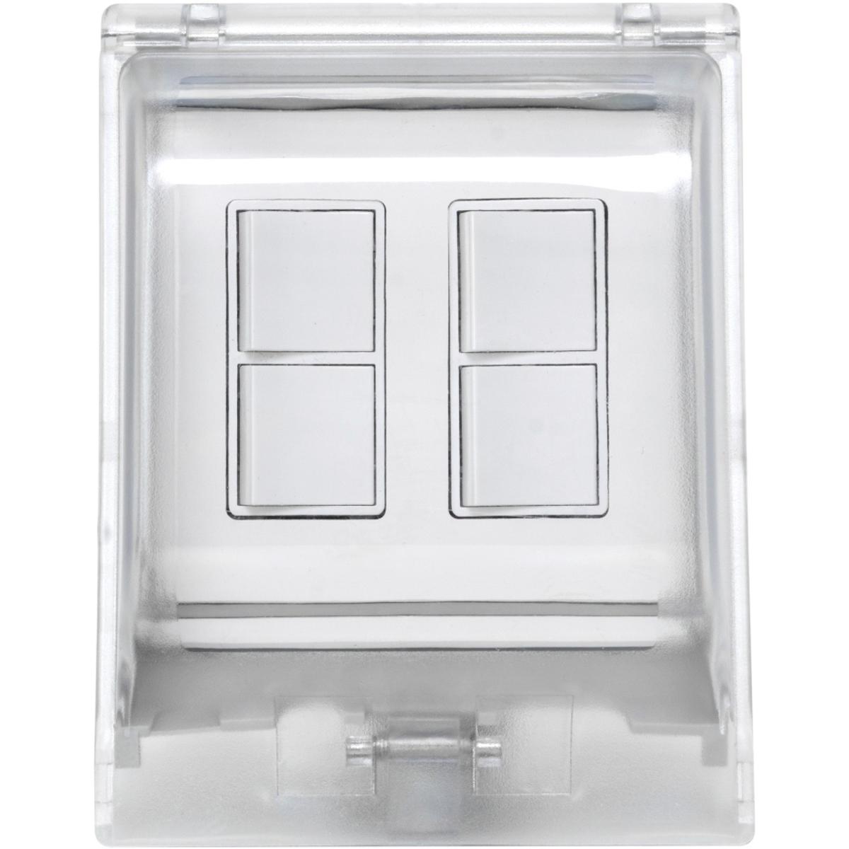 Eurofase EFDOWPW Ontario 5 X 3 inch White Patio Heater Dual Duplex Stack Switch